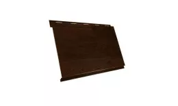 Металлический сайдинг Grand Line Вертикаль Классик Print-double Elite Античный дуб. Артикул: GrandLine-MS327