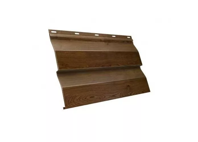 Металлический сайдинг Grand Line Корабельная доска Print-double Premium РФ 0,45 мм Античный дуб купить в краснодаре