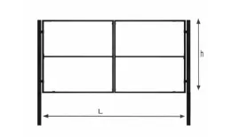 Каркас ворот распашных, проф труба 40*20 ширина 4000мм Н-1900мм, усиленные грунт 3 в 1 серый. Цена: 17900 руб. Артикул: Yuventa_Karkas_vorot_5