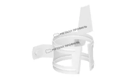 Хомут трубы на дерево Металл Профиль Престиж D100 RAL 9010 Белый. Артикул: MP-VS36