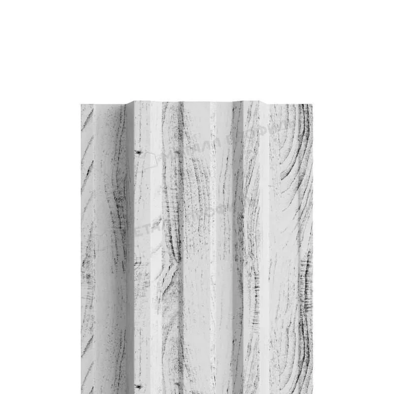 Штакетник Металл Профиль TRAPEZE-Т (Прямой) ECOSTEEL Matt 0,5 мм Беленый Дуб купить в краснодаре