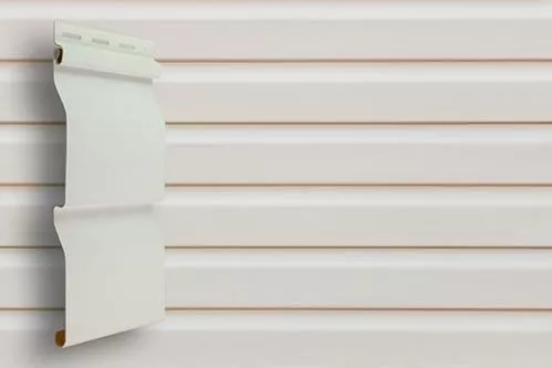 Виниловый сайдинг Grand Line Корабельный брус 3,0 D4 Классика Белый купить в краснодаре