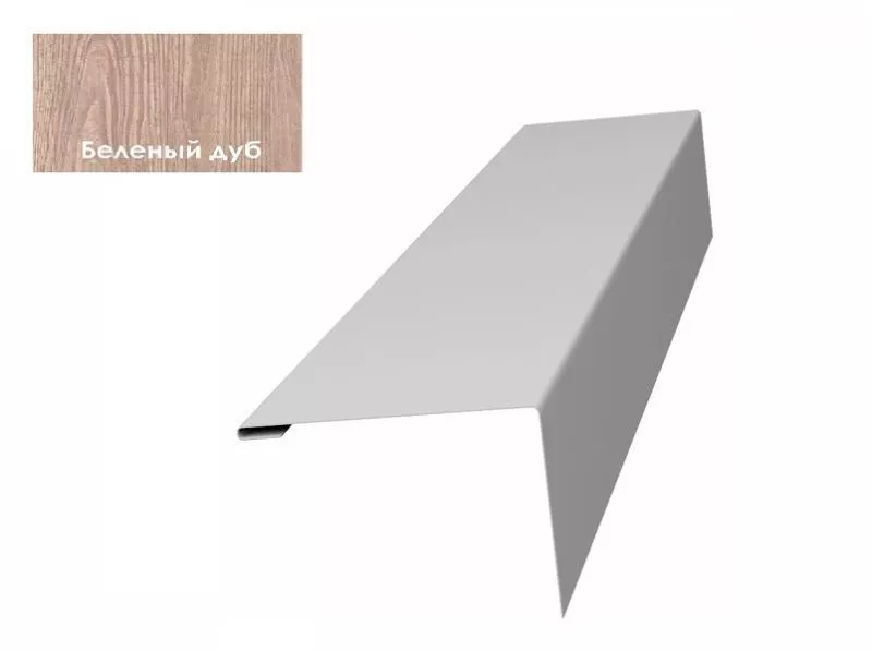 Нащельник (для калиток и ворот) 25х35 жалюзи Milan, Tokyo 0,45 Print Elite White wood (L1,68) GL купить в краснодаре