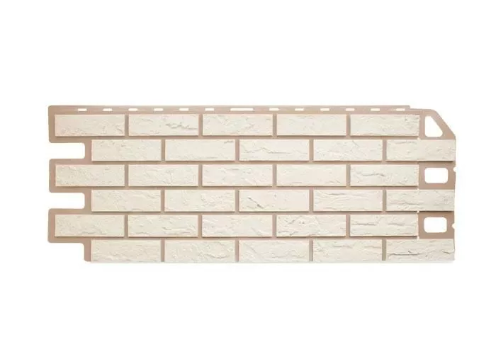 Фасадные панели Альта-Профиль Кирпич. Белый купить в краснодаре