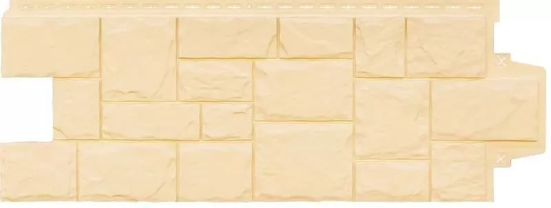 Фасадные панели GRAND LINE Коллекция Крупный Камень Стандарт Бежевый купить в краснодаре