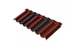 Композитная черепица Metrotile Gallo Красно-черный. Артикул: Metrotile8-redbl