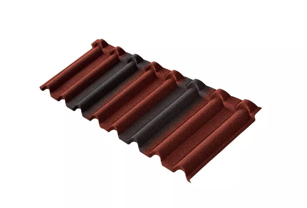 Композитная черепица Metrotile Gallo Красно-черный купить в краснодаре