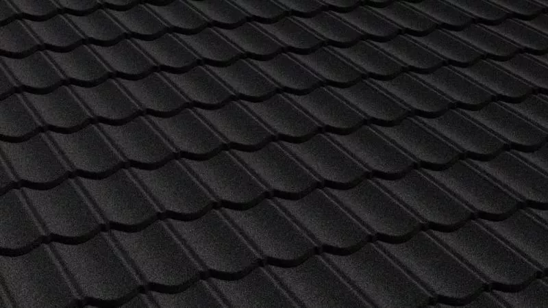 Композитная черепица AeroDek Traditional Черный бриллиант (под заказ) купить в краснодаре