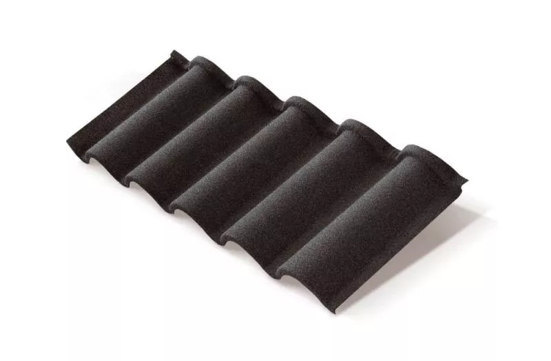 Композитная черепица Metrotile Romana Черный купить в краснодаре