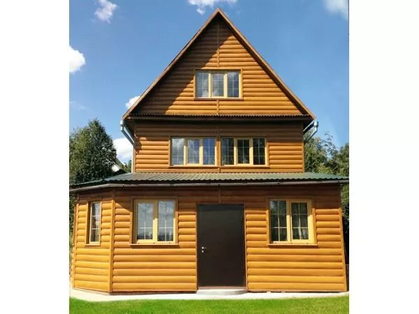 Блок-хаус Новый Grand Line 0,45 Print Premium с пленкой Antique Wood TwinColor купить в краснодаре