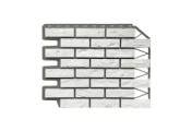 Фасадная панель Fineber КИРПИЧ БАВАРСКИЙ Белый – Купить оптом и в розницу