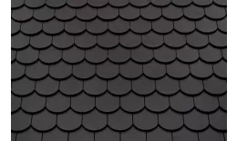 Керамическая черепица Braas Опал Ангоб антрацит. Артикул: ker34-ant