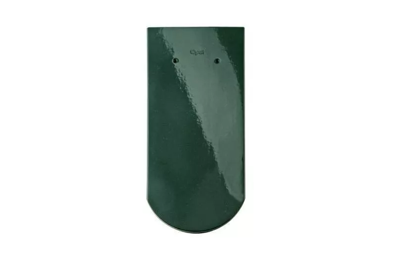 Керамическая черепица Braas Опал Топ-глазурь зеленая ель купить в краснодаре