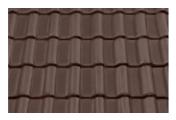 Керамическая черепица Braas Рубин 11V Ангоб темно-коричневый – Купить оптом и в розницу