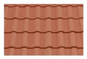Керамическая черепица Braas Рубин 11V Натуральный красный – Купить оптом и в розницу