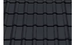 Керамическая черепица Braas Рубин 13V Ангоб антрацит. Артикул: ker12-ant