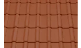 Керамическая черепица Braas Рубин 13V Натурально-красный. Артикул: ker12