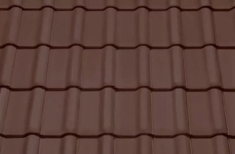 Керамическая черепица Braas Рубин 13V Ангоб темно-коричневый купить в краснодаре