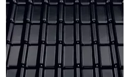 Керамическая черепица Braas Рубин 13V Глазурь глубокий черный. Артикул: ker12-gb