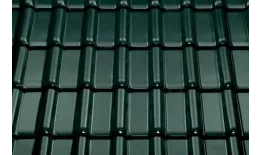 Керамическая черепица Braas Рубин 13V Топ-глазурь зеленая ель. Артикул: ker12-ze