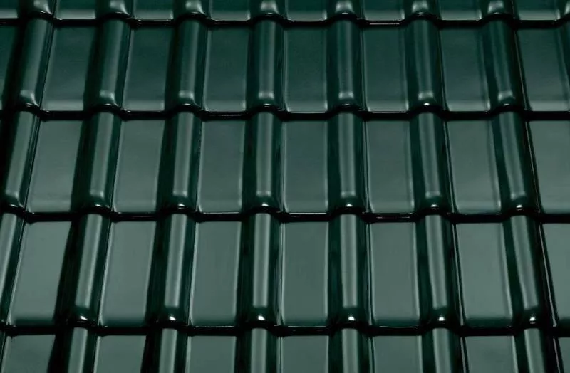 Керамическая черепица Braas Рубин 13V Топ-глазурь зеленая ель купить в краснодаре