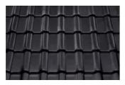Керамическая черепица Braas Рубин 9V Ангоб черный вулкан – Купить оптом и в розницу
