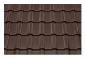 Керамическая черепица Braas Рубин 9V Ангоб темно-коричневый – Купить оптом и в розницу