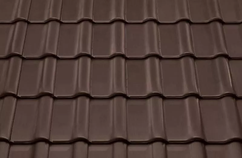 Керамическая черепица Braas Рубин 9V Ангоб темно-коричневый купить в краснодаре