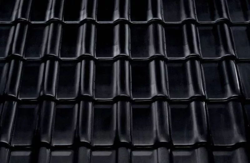 Керамическая черепица Braas Рубин 9V Глазурь глубокий черный купить в краснодаре