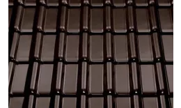Керамическая черепица Braas Рубин 13V Глазурь Тик Коричневый. Артикул: ker12-tik