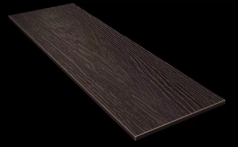 Фибросайдинг DECOVER 3600x190x8мм Brown RAL 8019 Темно-коричневый купить в краснодаре