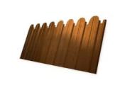 Профнастил C10 B для забора фигурный Grand Line Print-double Elite 0,45 мм с пленкой Golden Wood Золотой Дуб – Купить оптом и в розницу