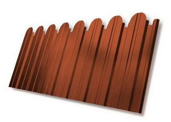 Профнастил C10 B для забора фигурный Grand Line РЕ 0,45 мм с пленкой RAL 1018 цинково-желтый купить в краснодаре