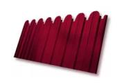 Профнастил C10 B для забора фигурный Grand Line РЕ 0,45 мм с пленкой RAL 3003 рубиново-красный – Купить оптом и в розницу