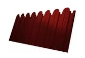 Профнастил C10 B для забора фигурный Grand Line Satin 0,5 мм с пленкой RAL 3011 коричнево-красный – Купить оптом и в розницу