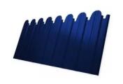 Профнастил C10 B для забора фигурный Grand Line РЕ 0,45 мм RAL 5002 ультрамариново-синий – Купить оптом и в розницу