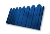 Профнастил C10 B для забора фигурный Grand Line РЕ 0,45 мм RAL 5005 сигнальный синий – Купить оптом и в розницу