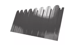 Профнастил C10 B для забора фигурный Grand Line GreenСoat Pural 0,5 мм с пленкой RAL 6020. Артикул: GL_fence_383