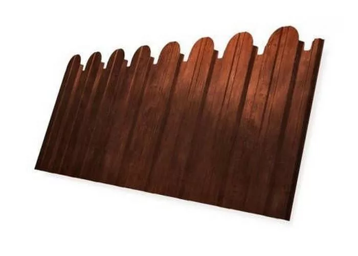 Профнастил C10 A для забора фигурный Grand Line Print Elite 0,45 мм с пленкой Rowan Рябина купить в краснодаре