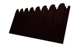 Профнастил C10 A для забора фигурный Grand Line GreenСoat Pural 0,5 мм с пленкой RR 32. Артикул: GL_fence_209