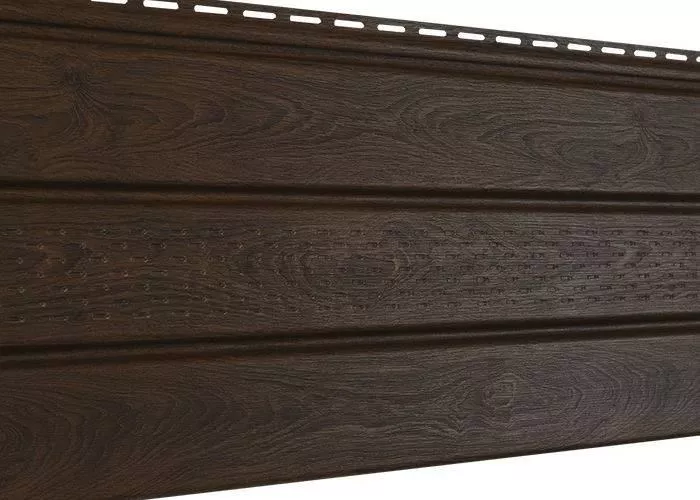 Софит Ю-Пласт Pro частичная перфорация темный орех купить в краснодаре