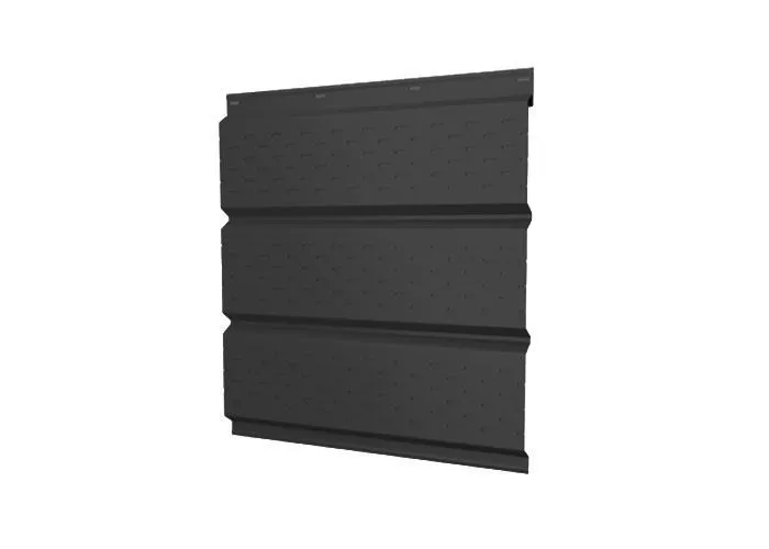 Софит металл GL с перфорацией Drap 0,45 мм RAL 9005 черный купить в краснодаре