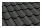 Цементно-песчаная минеральная черепица Braas Франкфурт черный – Купить оптом и в розницу