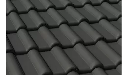 Цементно-песчаная минеральная черепица Braas Франкфурт черный. Цена: 136 руб. Артикул: zp09