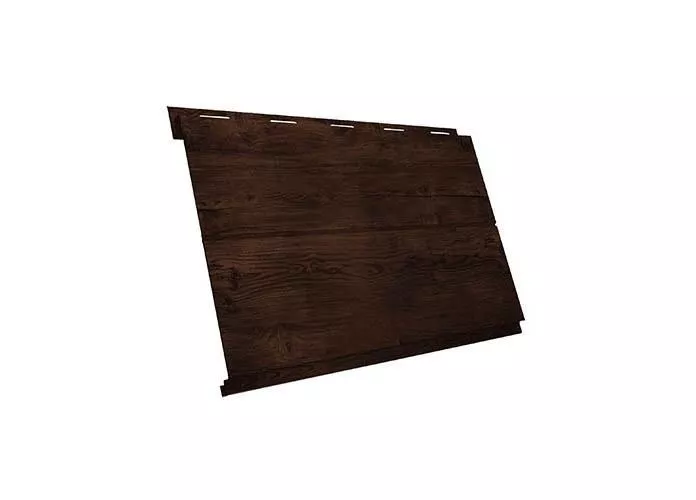 Металлический сайдинг Grand Line Вертикаль Line Print Elite Бразильская вишня купить в краснодаре