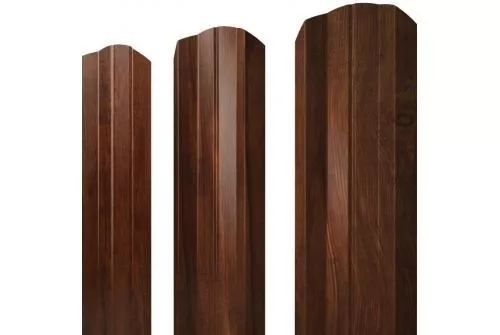 Штакетник Grand Line М-образный А фигурный 0,45 Print Elite Cherry Wood Бразильская вишня купить в краснодаре