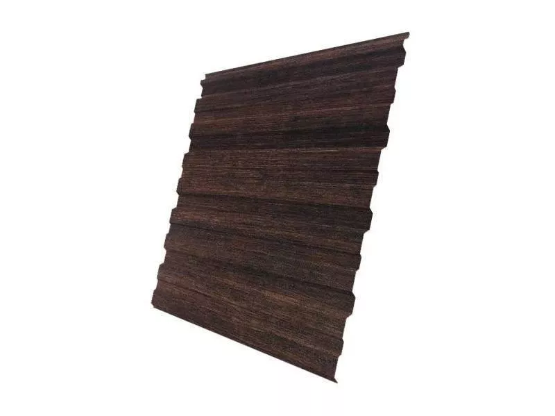 Профнастил Grand Line С10 R Print Elite 0,45 мм Cherry Wood Бразильская вишня купить в краснодаре