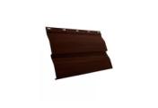 Металлический сайдинг Grand Line Корабельная доска XL Print Elite 0,45 мм Шоколадное дерево – Купить оптом и в розницу