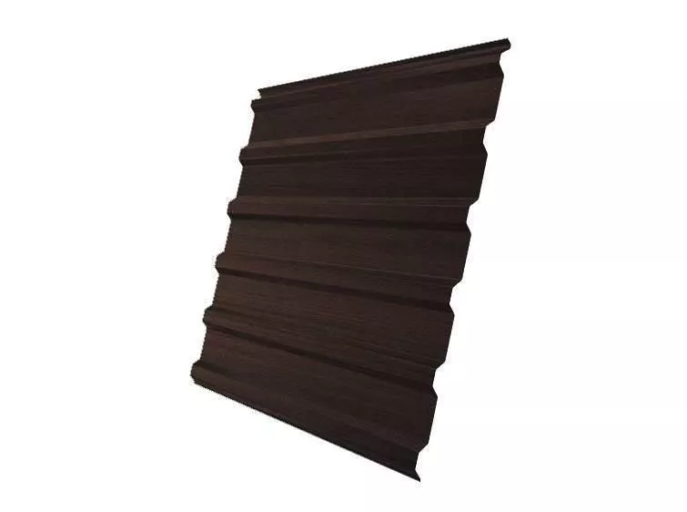 Профнастил Grand Line С20R Print Elite 0,45 мм Choco Wood Шоколадное дерево купить в краснодаре