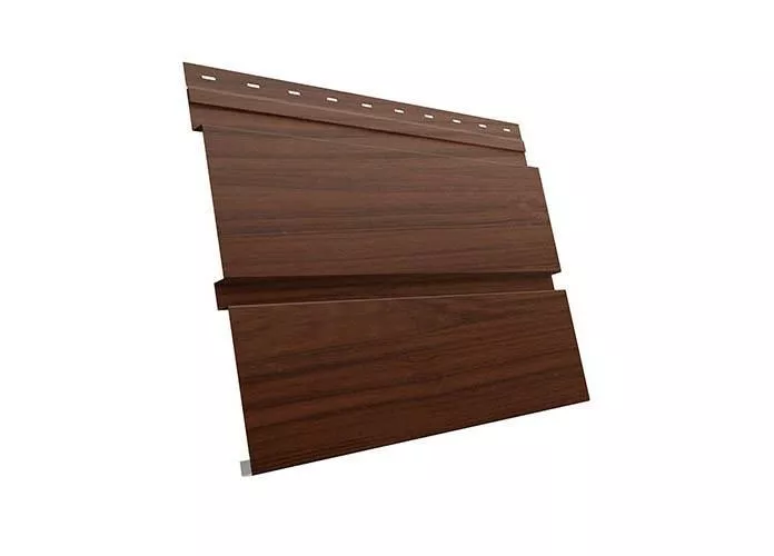 Металлический сайдинг Grand Line Квадро Брус Print Elite Шоколадное дерево купить в краснодаре